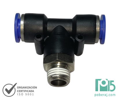 D0744 Conex.Push-In Plastica TEE
