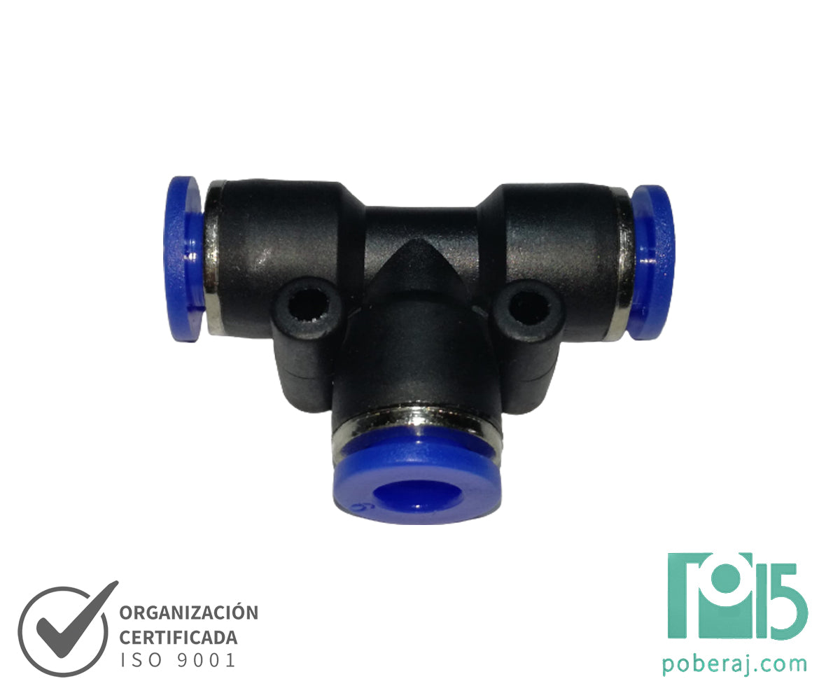 D0745  Conex.Push-In Plastica TEE