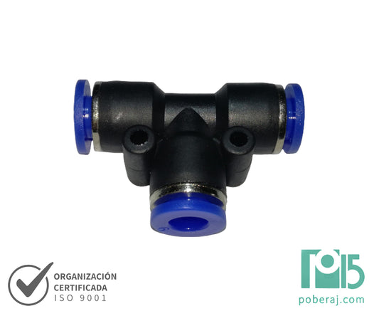 D0745  Conex.Push-In Plastica TEE