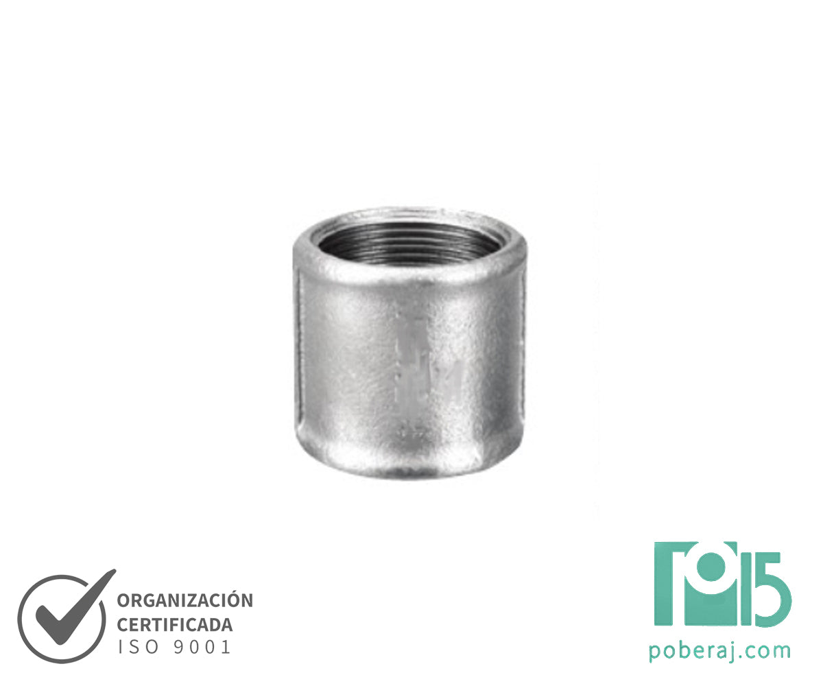 D0905  CUPLA HH GALVANIZADO