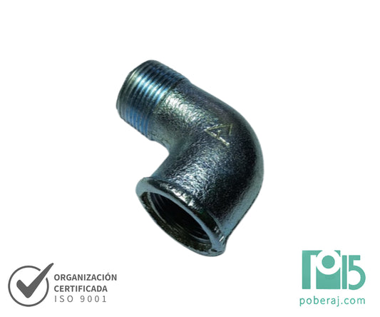 D0909  Codo 90 MH Galvanizado