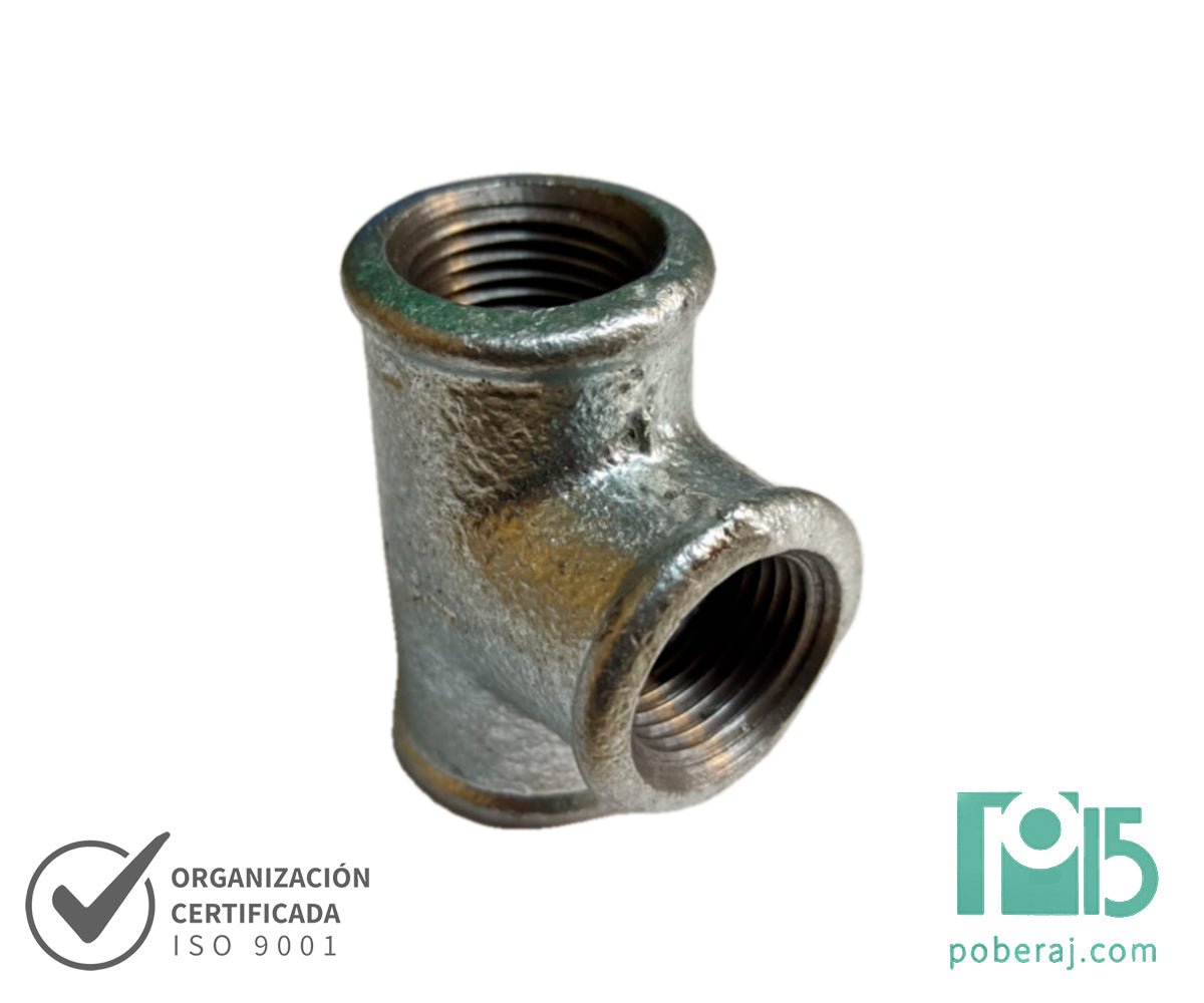 D0912  TEES H H H ROSCA BSP SERIE 150 GALVANIZADO