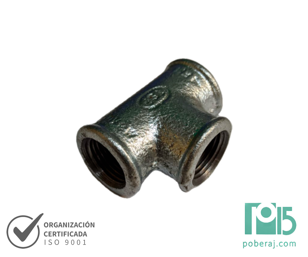 D0912  TEES H H H ROSCA BSP SERIE 150 GALVANIZADO