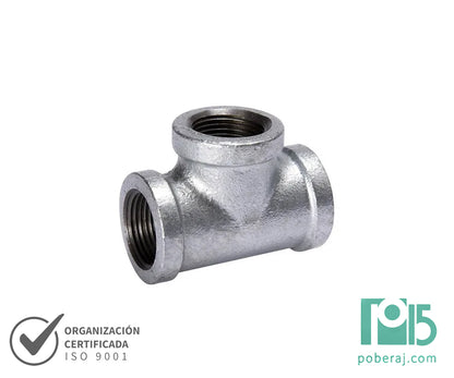 D0912  TEES H H H ROSCA BSP SERIE 150 GALVANIZADO