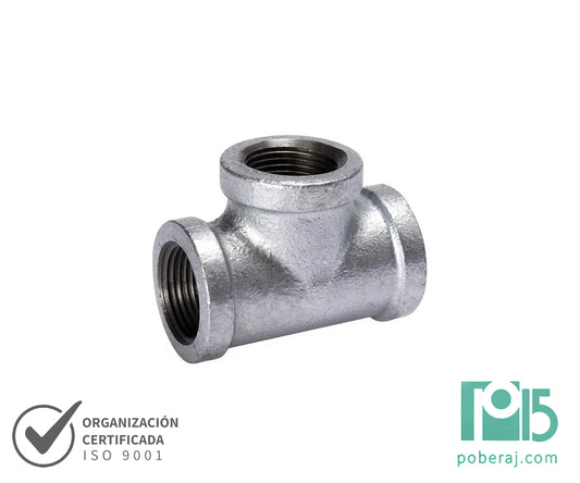 D0912  TEES H H H ROSCA BSP SERIE 150 GALVANIZADO