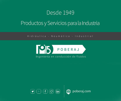 C1104 Conexion Reutilizable Hidraulica Industrial para Manguera Macho fijo rosca UNF para O´Ring SAE 100 R1