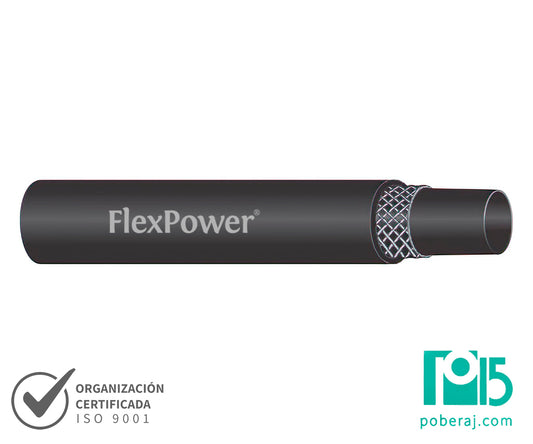 Manguera Industrial FLEXPOWER Agua-Aire PT:20 BAR Negra Codigo M101F