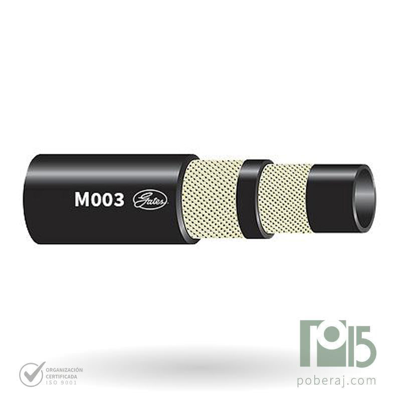 Manguera Hidraulica SAE 100 R3 con Dos Trenzas de Rayon Codigo M003