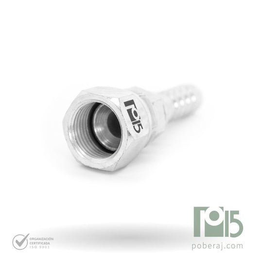 C1605 Racord para prensar R1/R2 HG Rosca UNF Asiento Hembra JIC 37º