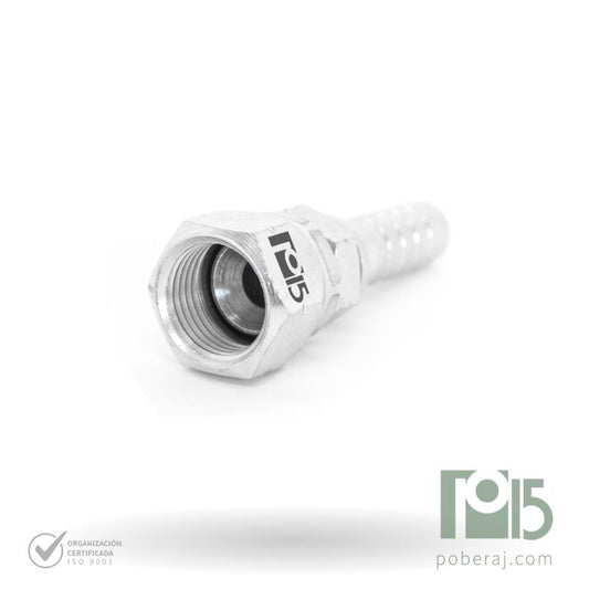 C1606 Racord para prensar R1/R2 HG Rosca UNF Asiento Hembra JIC 37º