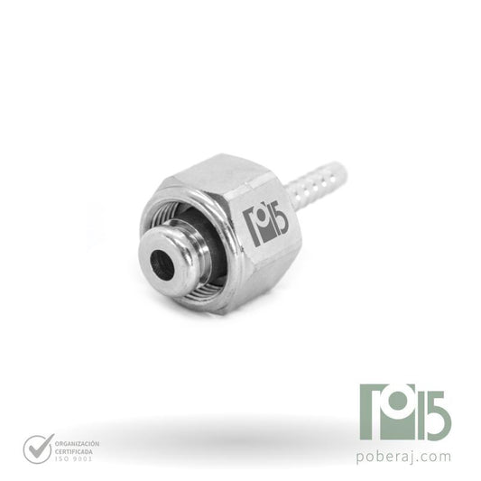 C1658 Racord para Prensar R1/R2 hembra giratoria para lavado con tuerca y O’Ring