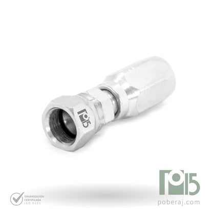 C2105 Hembra giratoria rosca UNF asiento hembra JIC 37º SAE 100 R2