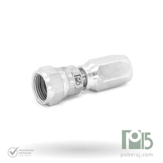 C2117 Hembra giratoria para virola SAE rosca UNF (SAE 100 R2)