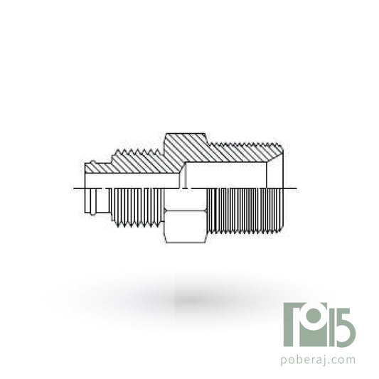 D0582 Adaptador para Tubo de Plástico a Rosca Macho BSPT (Bronce)